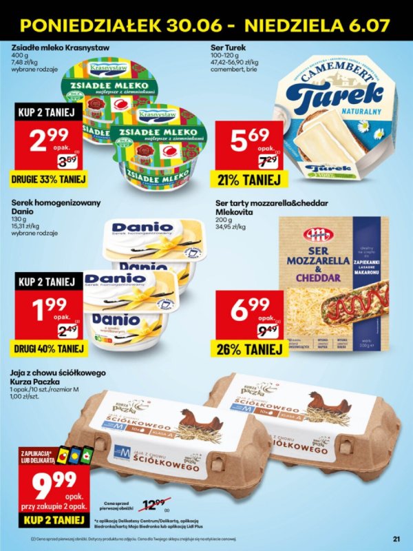 Delikatesy Centrum - gazetka promocyjna Gazetka  do niedzieli 06.07 - strona 21