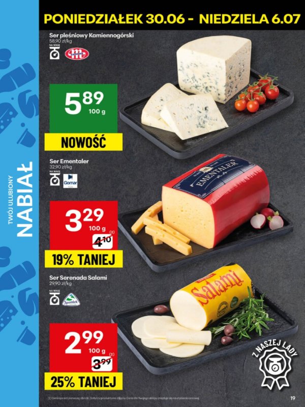 Delikatesy Centrum - gazetka promocyjna Gazetka  do niedzieli 06.07 - strona 19