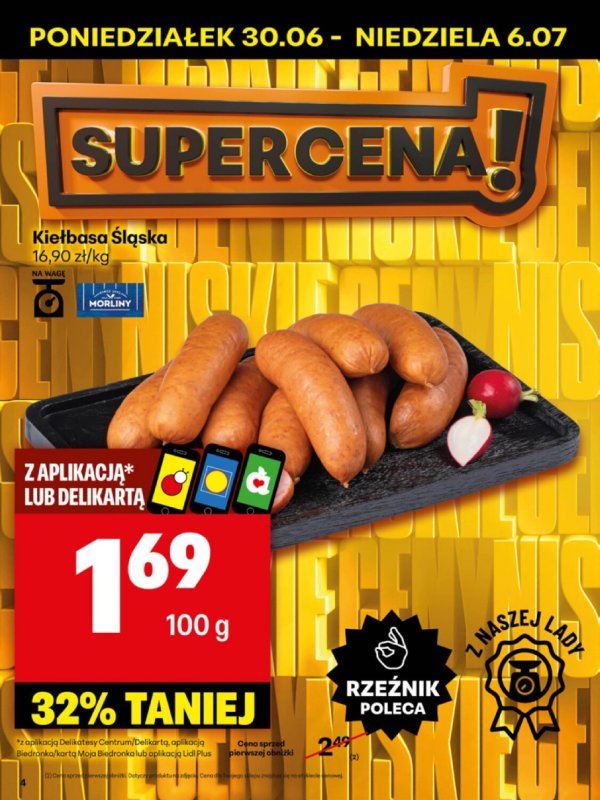 Delikatesy Centrum - gazetka promocyjna Gazetka  do niedzieli 06.07 - strona 4