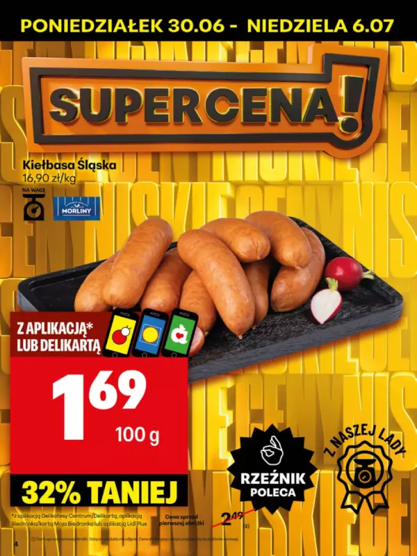 Delikatesy Centrum - gazetka promocyjna Gazetka  do niedzieli 06.07 - strona 4
