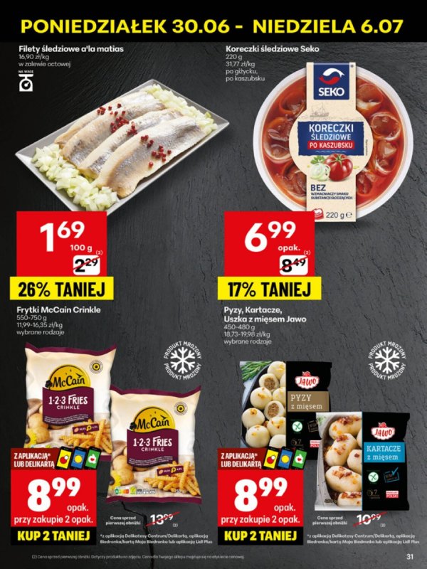 Delikatesy Centrum - gazetka promocyjna Gazetka  do niedzieli 06.07 - strona 31