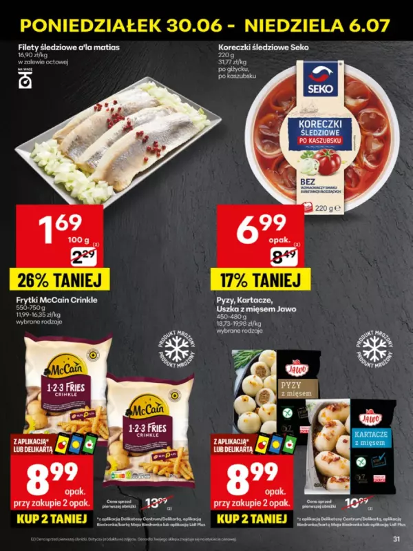 Delikatesy Centrum - gazetka promocyjna Gazetka  do niedzieli 06.07 - strona 31