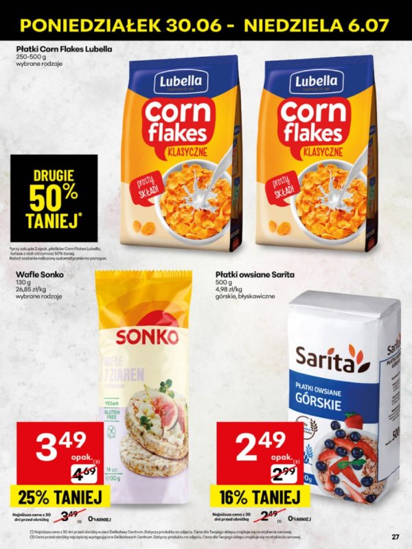 Delikatesy Centrum - gazetka promocyjna Gazetka  do niedzieli 06.07 - strona 27