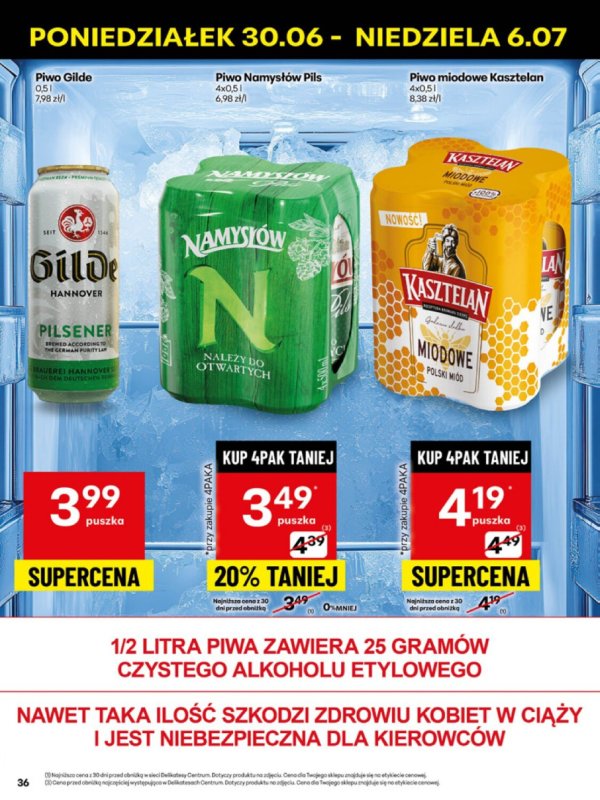 Delikatesy Centrum - gazetka promocyjna Gazetka  do niedzieli 06.07 - strona 36