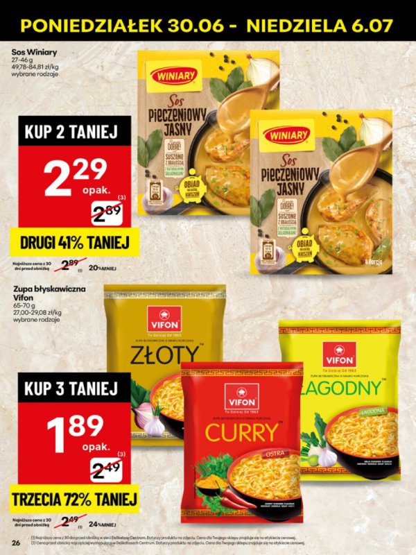 Delikatesy Centrum - gazetka promocyjna Gazetka  do niedzieli 06.07 - strona 26