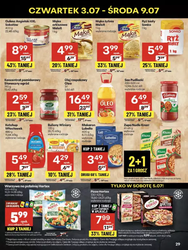 Delikatesy Centrum - gazetka promocyjna Gazetka  do środy 09.07 - strona 29