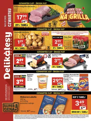 Delikatesy Centrum - gazetka promocyjna Gazetka  do środy 09.07