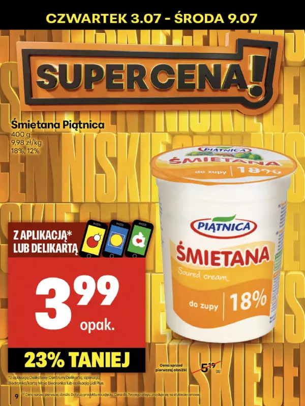 Delikatesy Centrum - gazetka promocyjna Gazetka  do środy 09.07 - strona 9