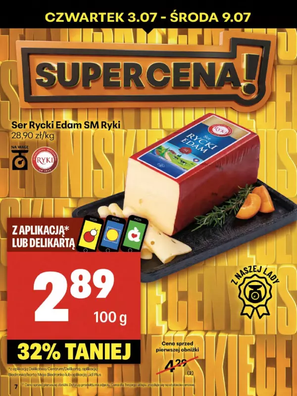 Delikatesy Centrum - gazetka promocyjna Gazetka  do środy 09.07 - strona 7