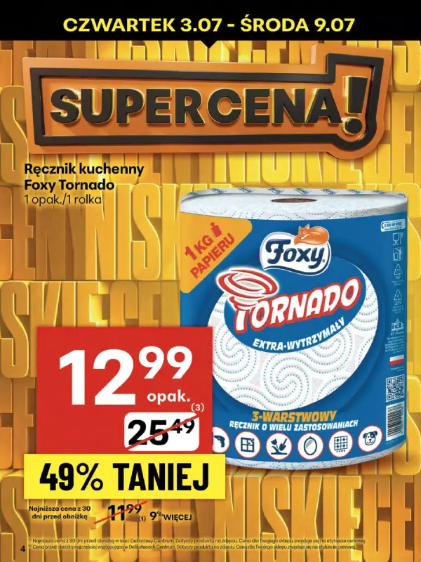 Delikatesy Centrum - gazetka promocyjna Gazetka  do środy 09.07 - strona 4