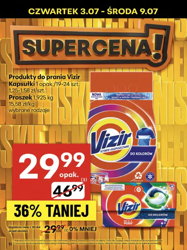 Delikatesy Centrum - gazetka promocyjna Gazetka  do środy 09.07 - strona 11