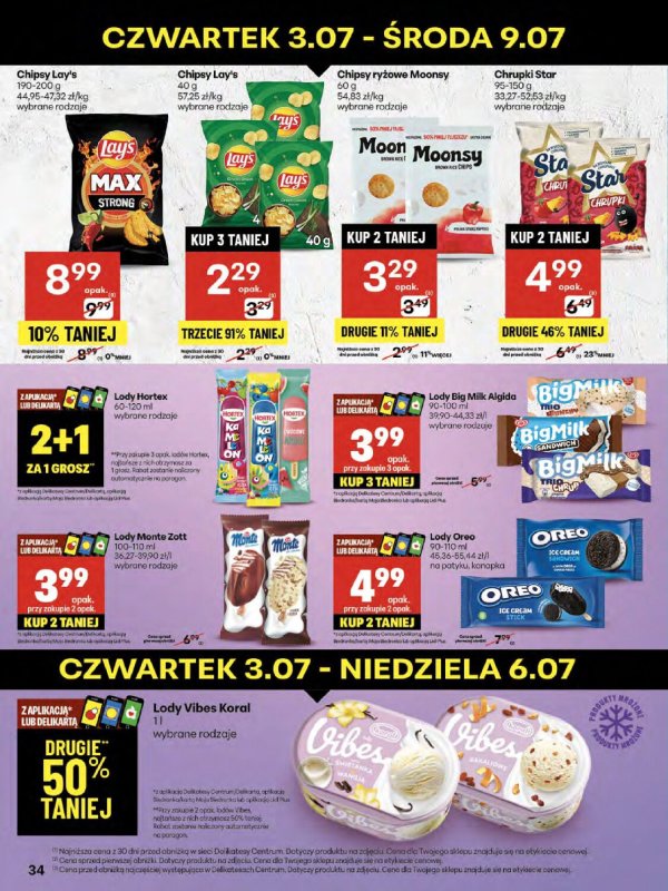 Delikatesy Centrum - gazetka promocyjna Gazetka  do środy 09.07 - strona 34