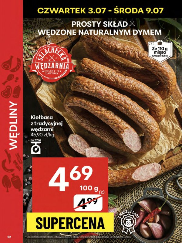 Delikatesy Centrum - gazetka promocyjna Gazetka  do środy 09.07 - strona 22