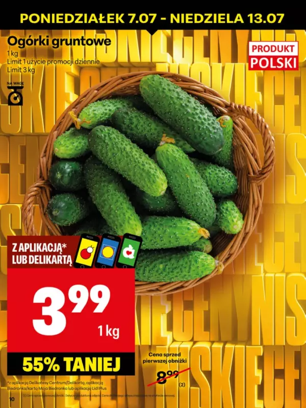 Delikatesy Centrum - gazetka promocyjna Gazetka  do niedzieli 13.07 - strona 10