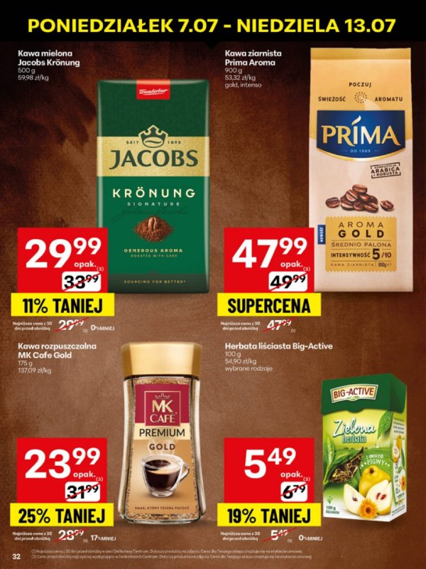 Delikatesy Centrum - gazetka promocyjna Gazetka  do niedzieli 13.07 - strona 32