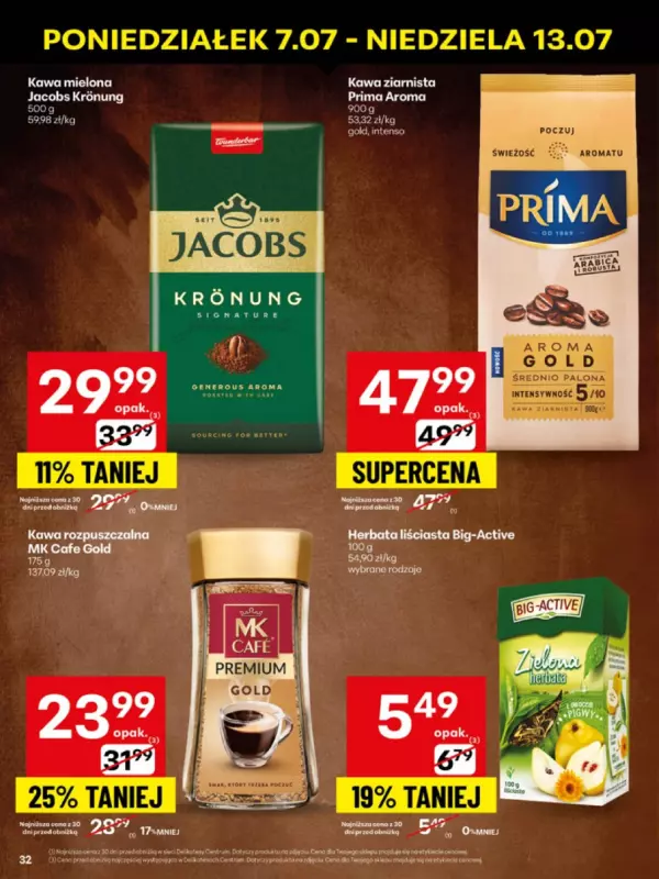 Delikatesy Centrum - gazetka promocyjna Gazetka  do niedzieli 13.07 - strona 32