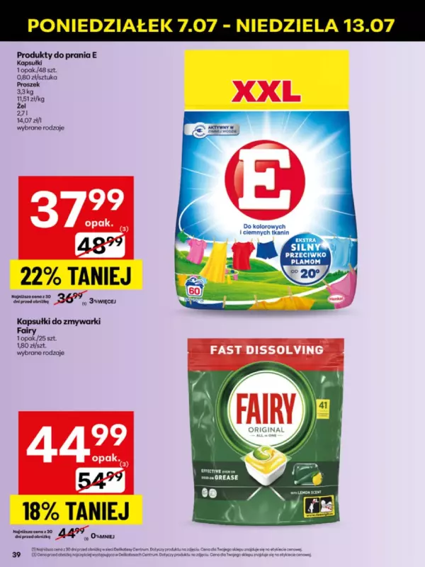 Delikatesy Centrum - gazetka promocyjna Gazetka  do niedzieli 13.07 - strona 39