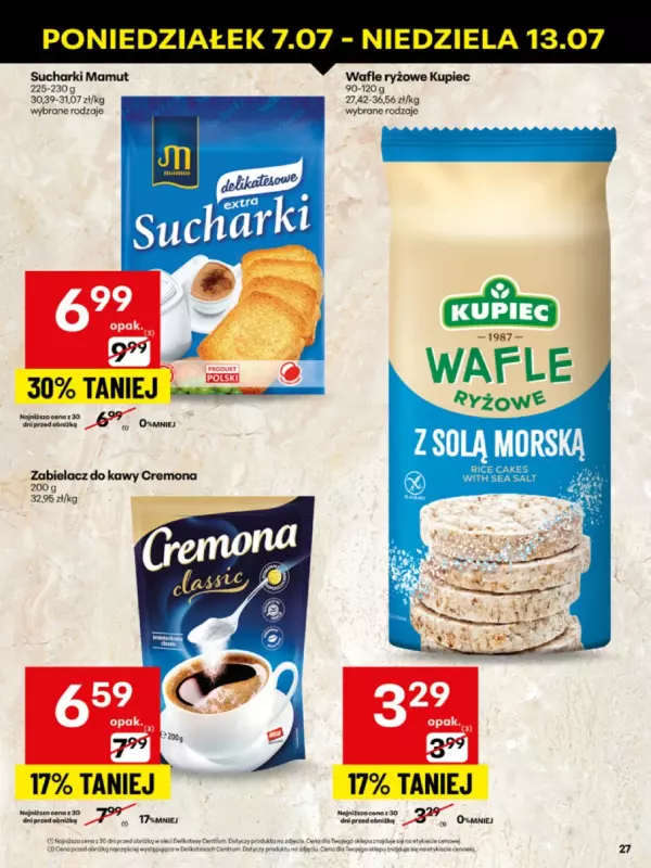 Delikatesy Centrum - gazetka promocyjna Gazetka  do niedzieli 13.07 - strona 27