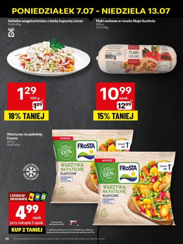 Delikatesy Centrum - gazetka promocyjna Gazetka  do niedzieli 13.07 - strona 28