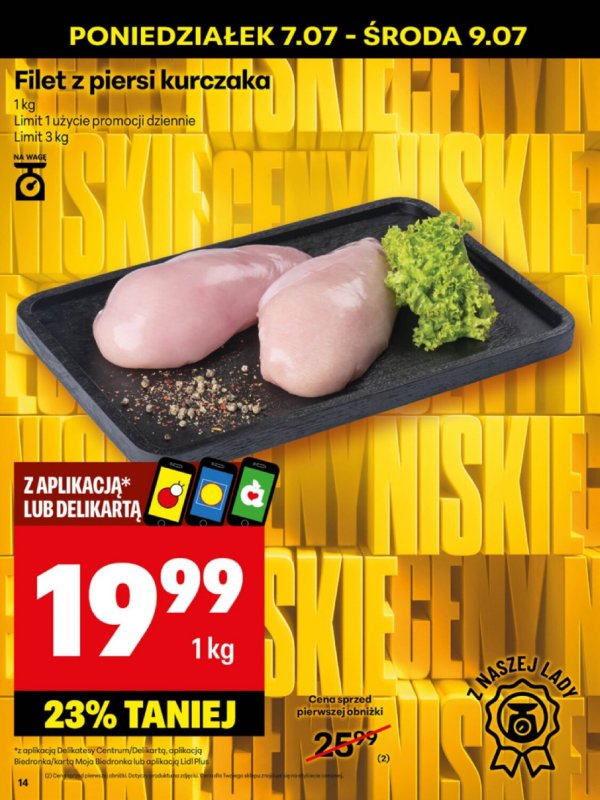 Delikatesy Centrum - gazetka promocyjna Gazetka  do niedzieli 13.07 - strona 14