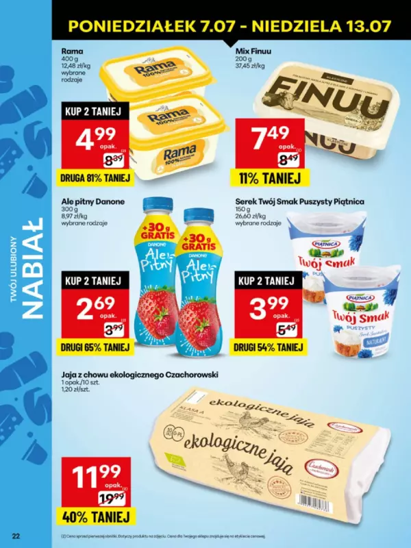 Delikatesy Centrum - gazetka promocyjna Gazetka  do niedzieli 13.07 - strona 22