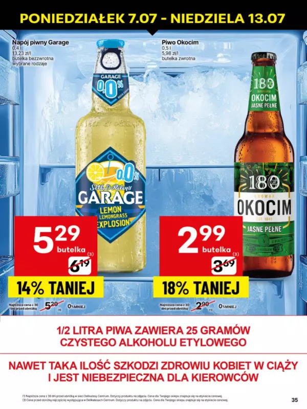 Delikatesy Centrum - gazetka promocyjna Gazetka  do niedzieli 13.07 - strona 35