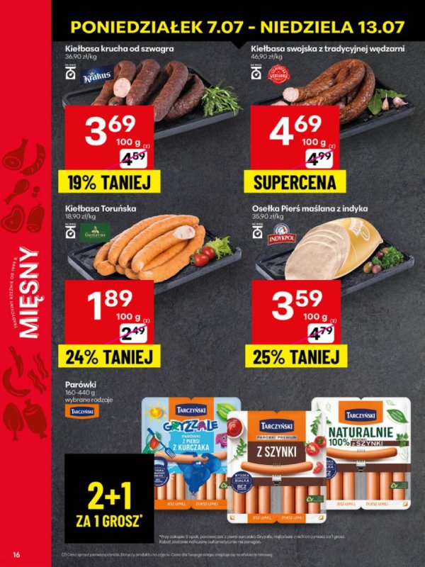 Delikatesy Centrum - gazetka promocyjna Gazetka  do niedzieli 13.07 - strona 16