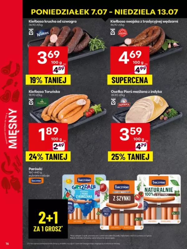 Delikatesy Centrum - gazetka promocyjna Gazetka  do niedzieli 13.07 - strona 16