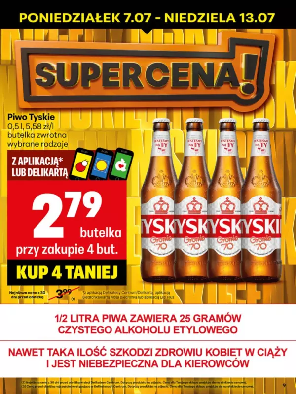 Delikatesy Centrum - gazetka promocyjna Gazetka  do niedzieli 13.07 - strona 9