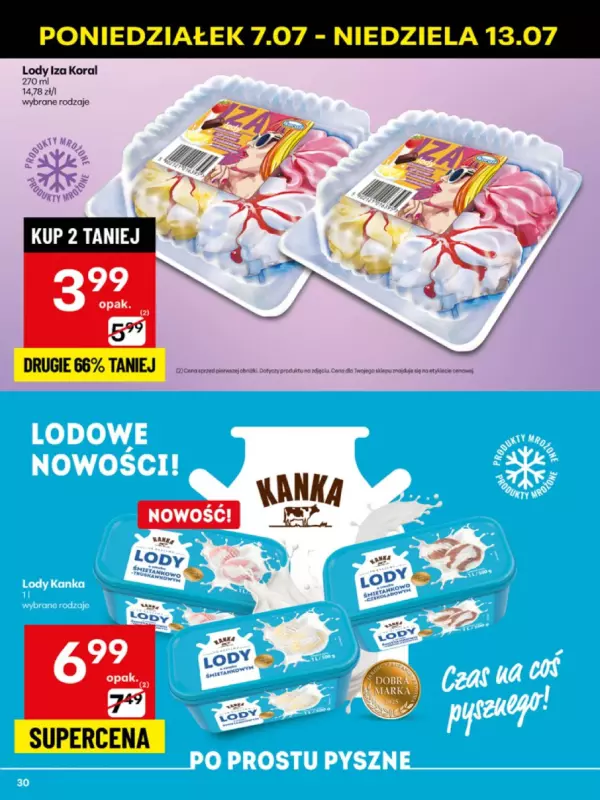 Delikatesy Centrum - gazetka promocyjna Gazetka  do niedzieli 13.07 - strona 30