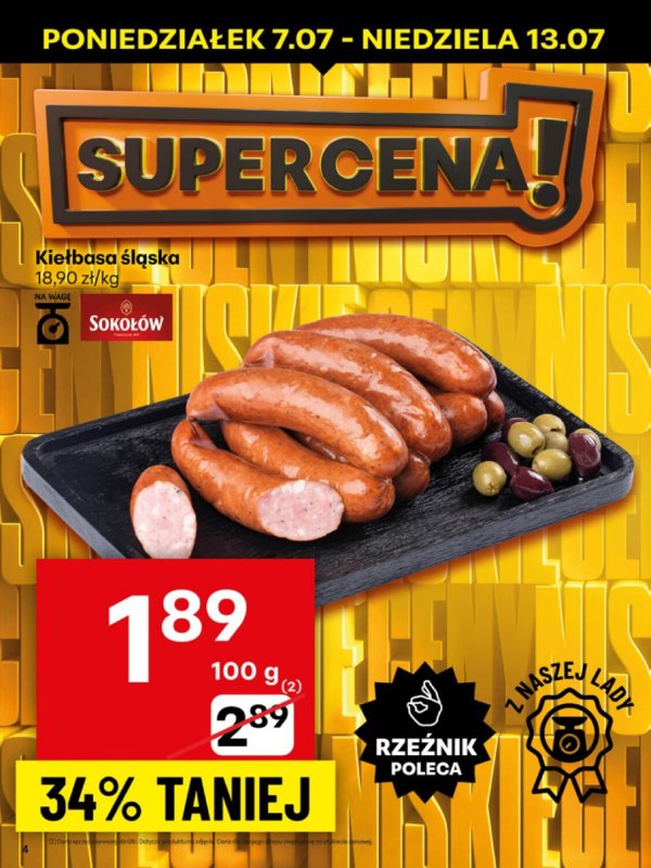 Delikatesy Centrum - gazetka promocyjna Gazetka  do niedzieli 13.07 - strona 4