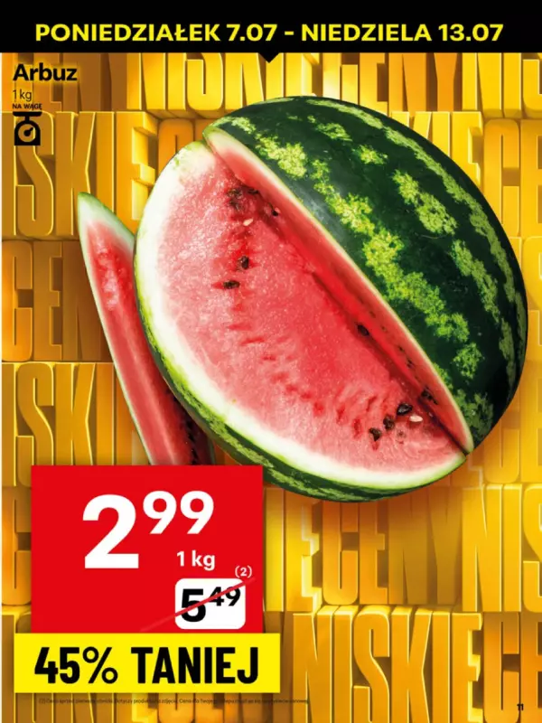 Delikatesy Centrum - gazetka promocyjna Gazetka  do niedzieli 13.07 - strona 11