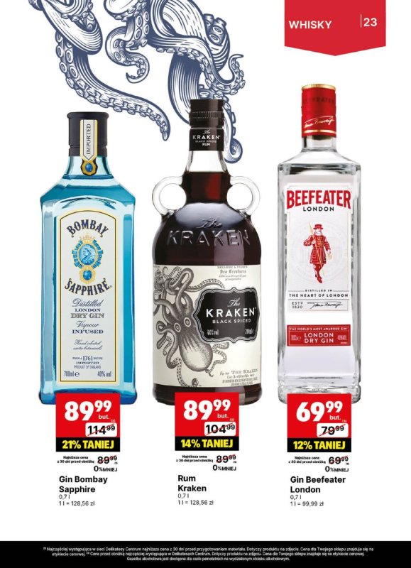 Delikatesy Centrum - gazetka promocyjna Gazetka alkoholowa  do niedzieli 20.07 - strona 23