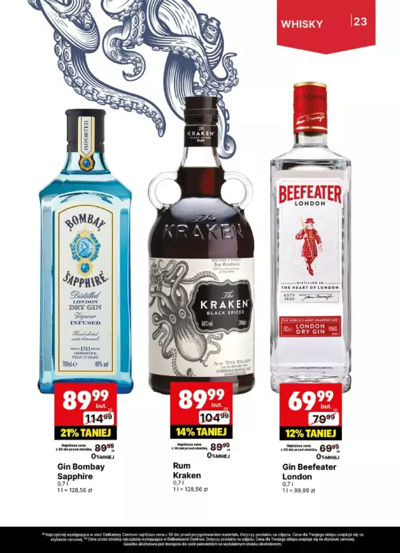 Delikatesy Centrum - gazetka promocyjna Gazetka alkoholowa  do niedzieli 20.07 - strona 23