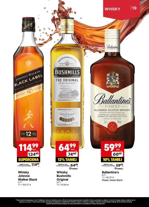 Delikatesy Centrum - gazetka promocyjna Gazetka alkoholowa  do niedzieli 20.07 - strona 19