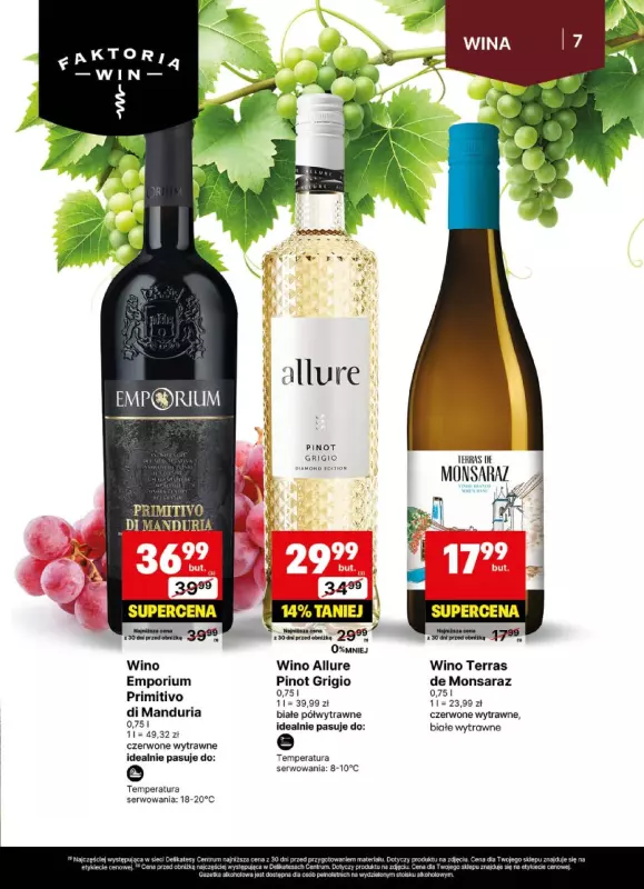 Delikatesy Centrum - gazetka promocyjna Gazetka alkoholowa  do niedzieli 20.07 - strona 7