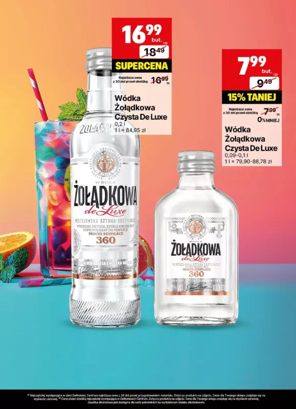 Delikatesy Centrum - gazetka promocyjna Gazetka alkoholowa  do niedzieli 20.07 - strona 12