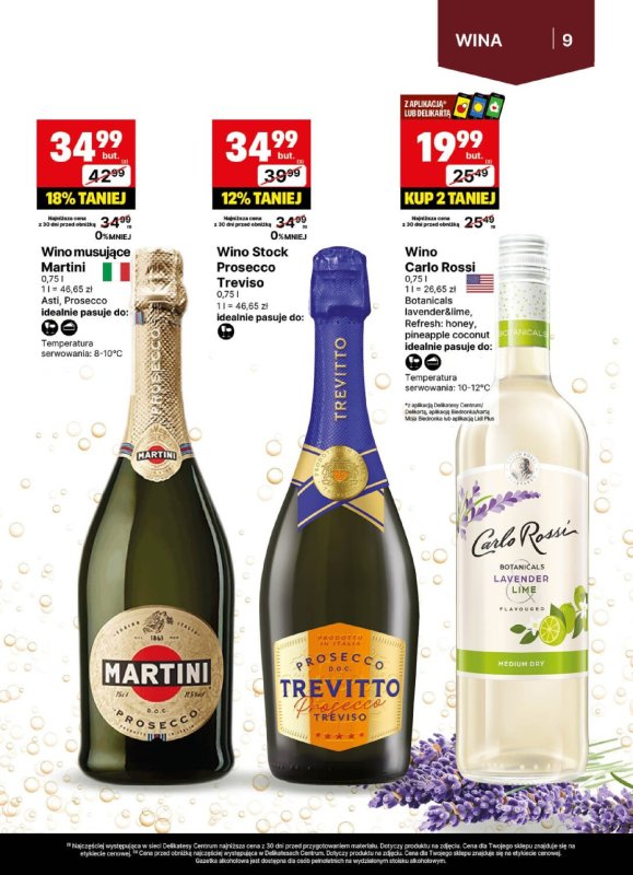 Delikatesy Centrum - gazetka promocyjna Gazetka alkoholowa  do niedzieli 20.07 - strona 9
