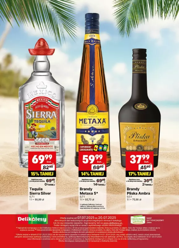 Delikatesy Centrum - gazetka promocyjna Gazetka alkoholowa  do niedzieli 20.07 - strona 24