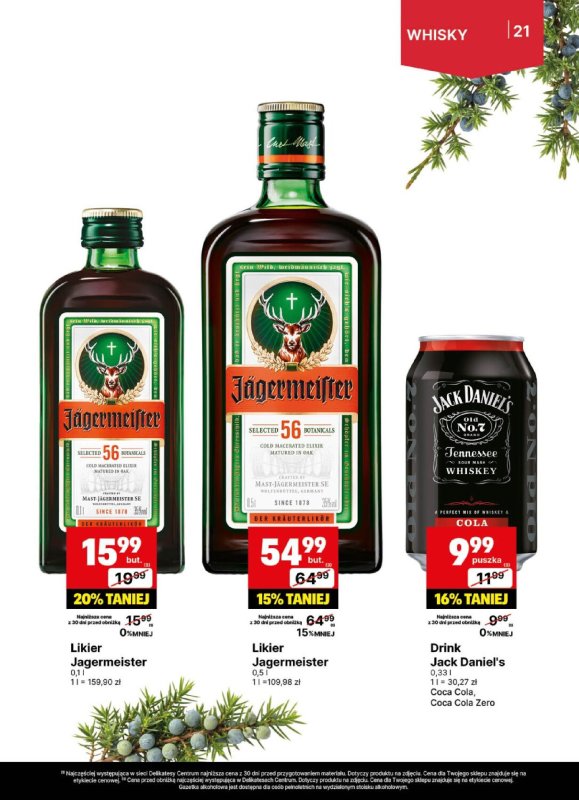 Delikatesy Centrum - gazetka promocyjna Gazetka alkoholowa  do niedzieli 20.07 - strona 21