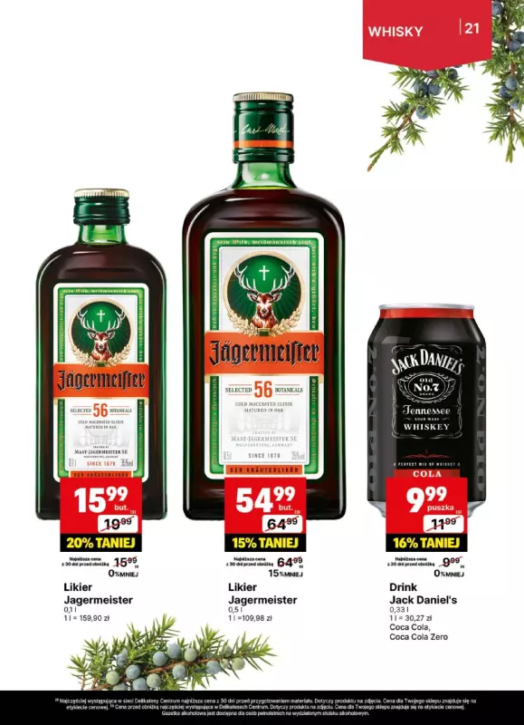 Delikatesy Centrum - gazetka promocyjna Gazetka alkoholowa  do niedzieli 20.07 - strona 21