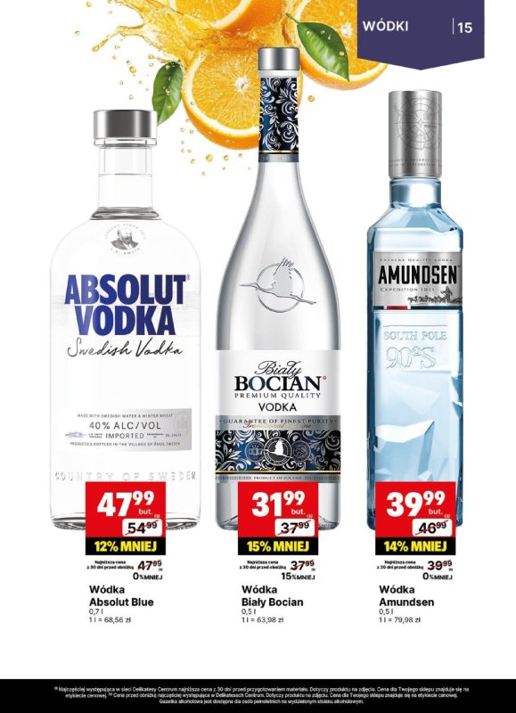 Delikatesy Centrum - gazetka promocyjna Gazetka alkoholowa  do niedzieli 20.07 - strona 15