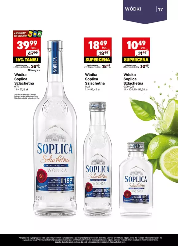 Delikatesy Centrum - gazetka promocyjna Gazetka alkoholowa  do niedzieli 20.07 - strona 17