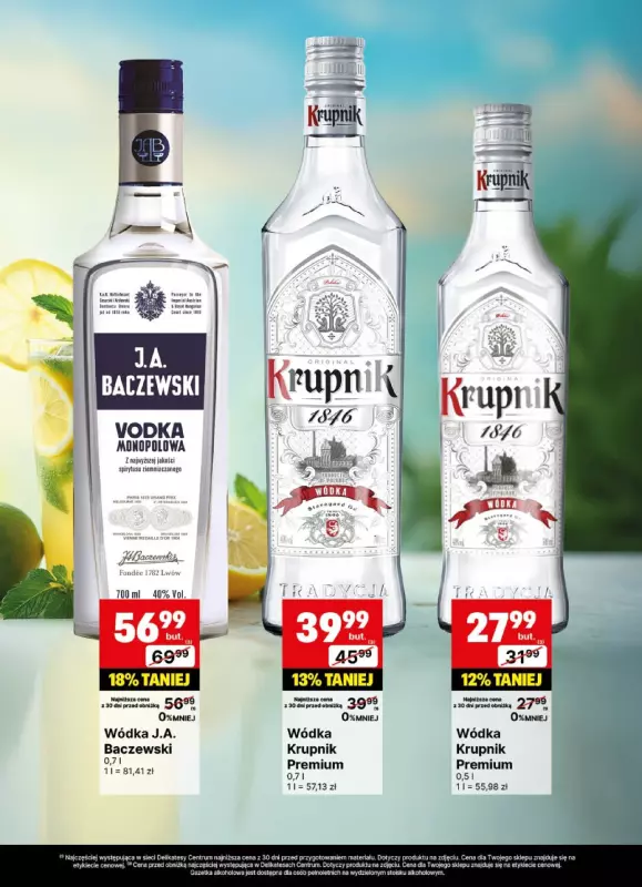 Delikatesy Centrum - gazetka promocyjna Gazetka alkoholowa  do niedzieli 20.07 - strona 14