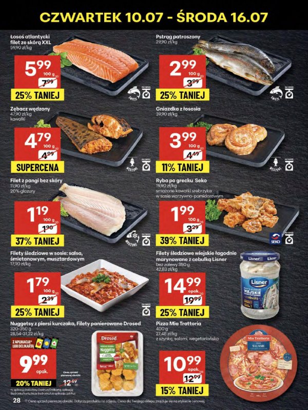 Delikatesy Centrum - gazetka promocyjna Gazetka  do środy 16.07 - strona 28