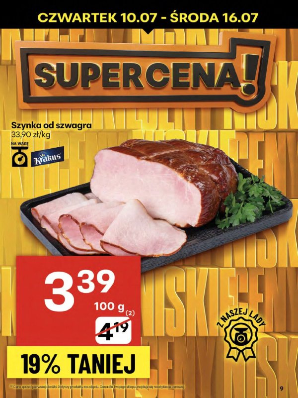 Delikatesy Centrum - gazetka promocyjna Gazetka  do środy 16.07 - strona 9