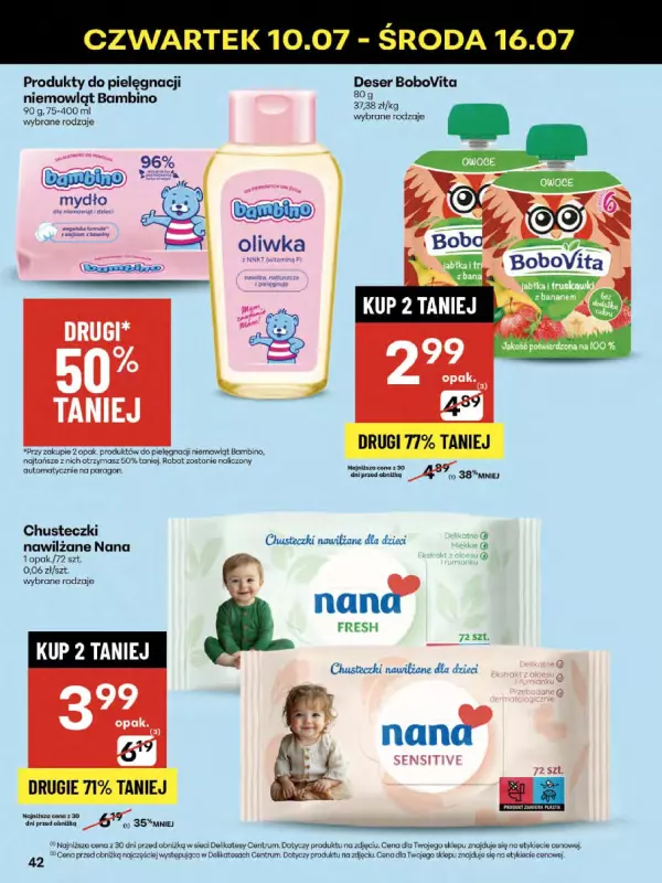 Delikatesy Centrum - gazetka promocyjna Gazetka  do środy 16.07 - strona 42