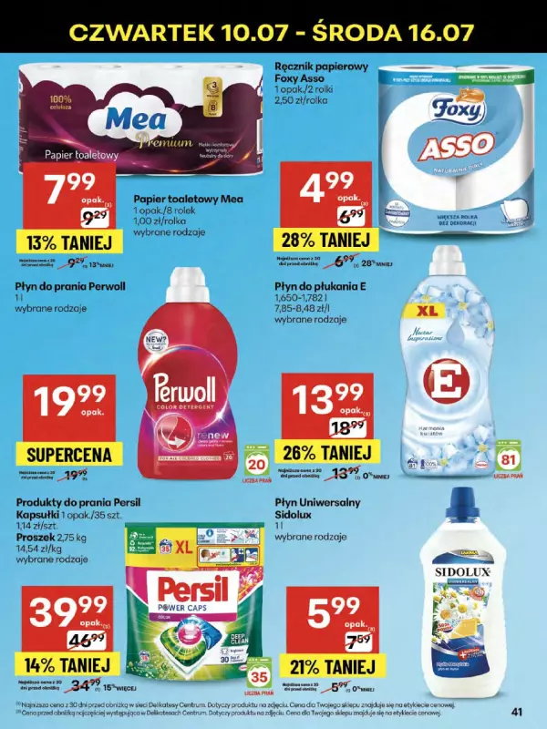 Delikatesy Centrum - gazetka promocyjna Gazetka  do środy 16.07 - strona 41