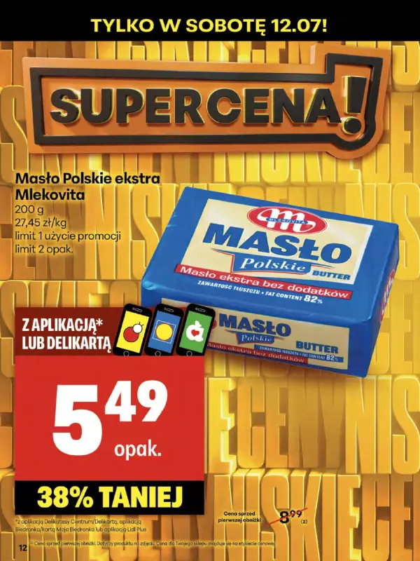 Delikatesy Centrum - gazetka promocyjna Gazetka od czwartku 10.07 do środy 16.07 - strona 12