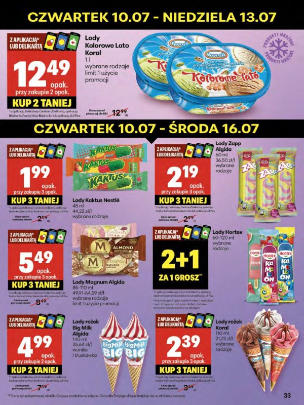 Delikatesy Centrum - gazetka promocyjna Gazetka od czwartku 10.07 do środy 16.07 - strona 33